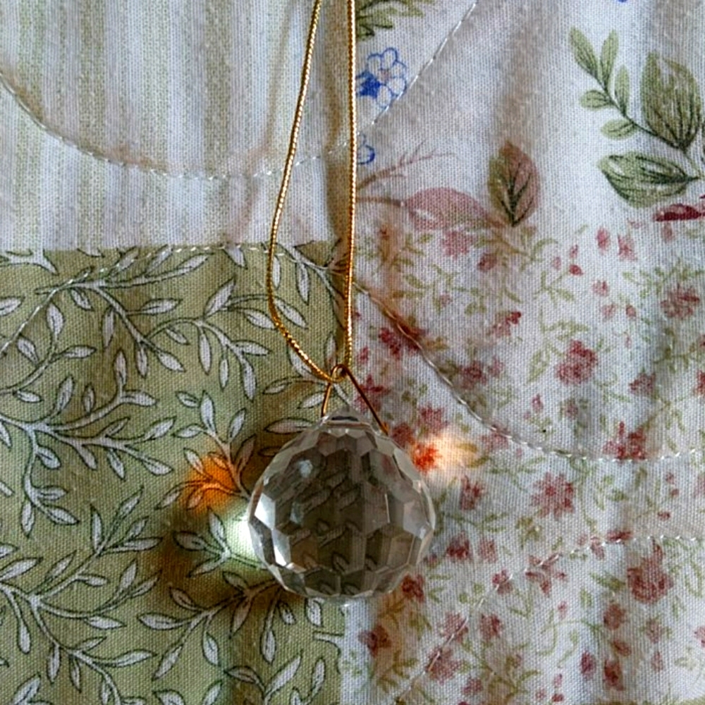 Hanging crystal ball